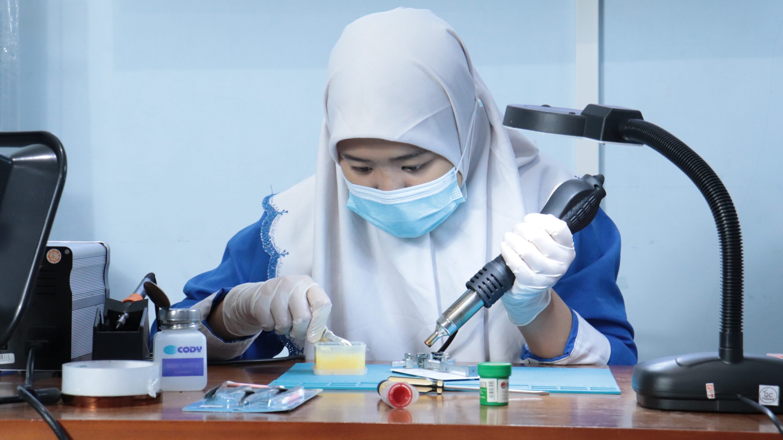 35 Siswa TKJ SAMSUNG TECH SMKM1 surabaya tetap Lakukan UKK di tengah Pandemi.