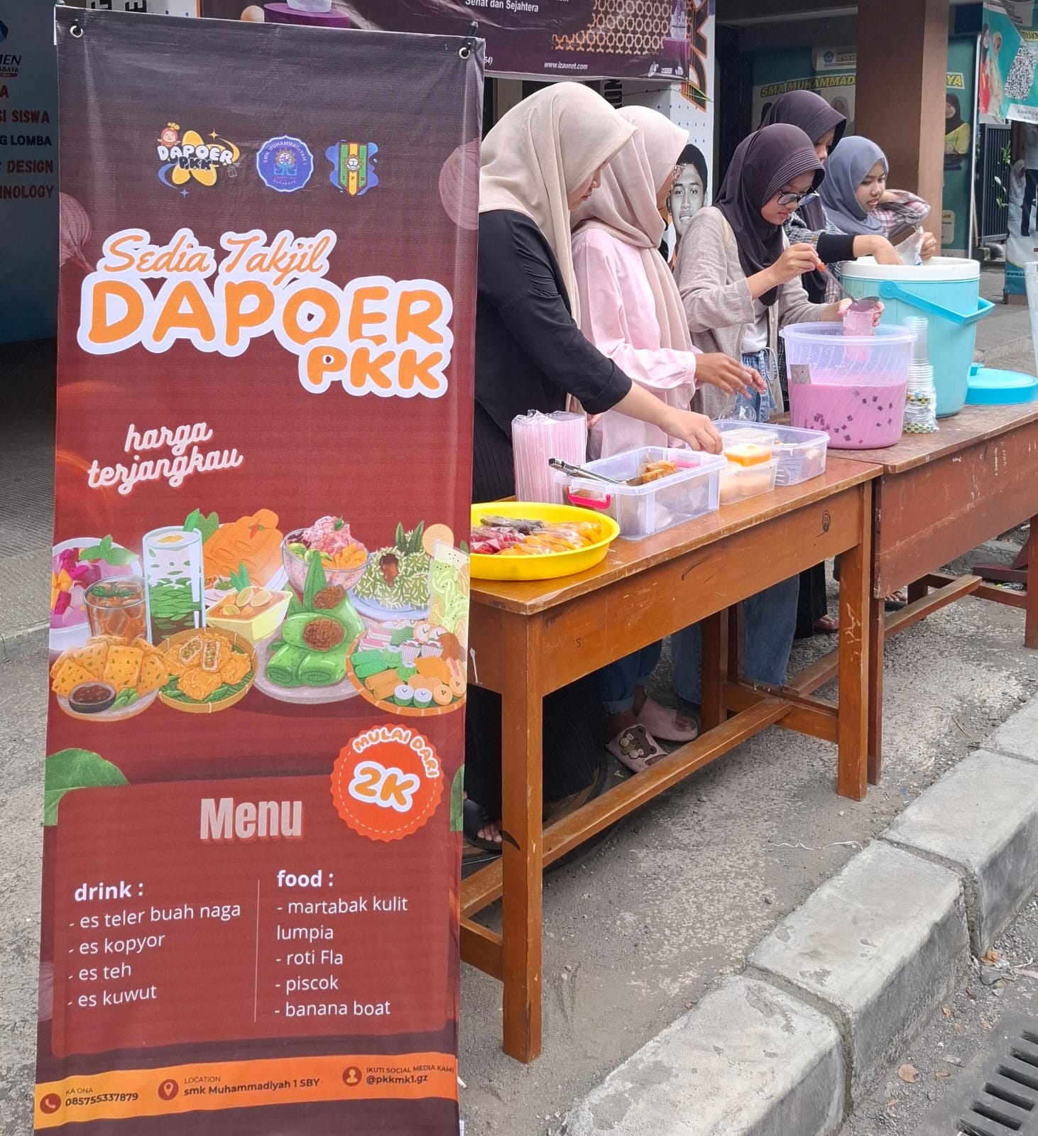 Siswa SMK Mudisa Praktik Wirausaha, Takjil Terjual Habis