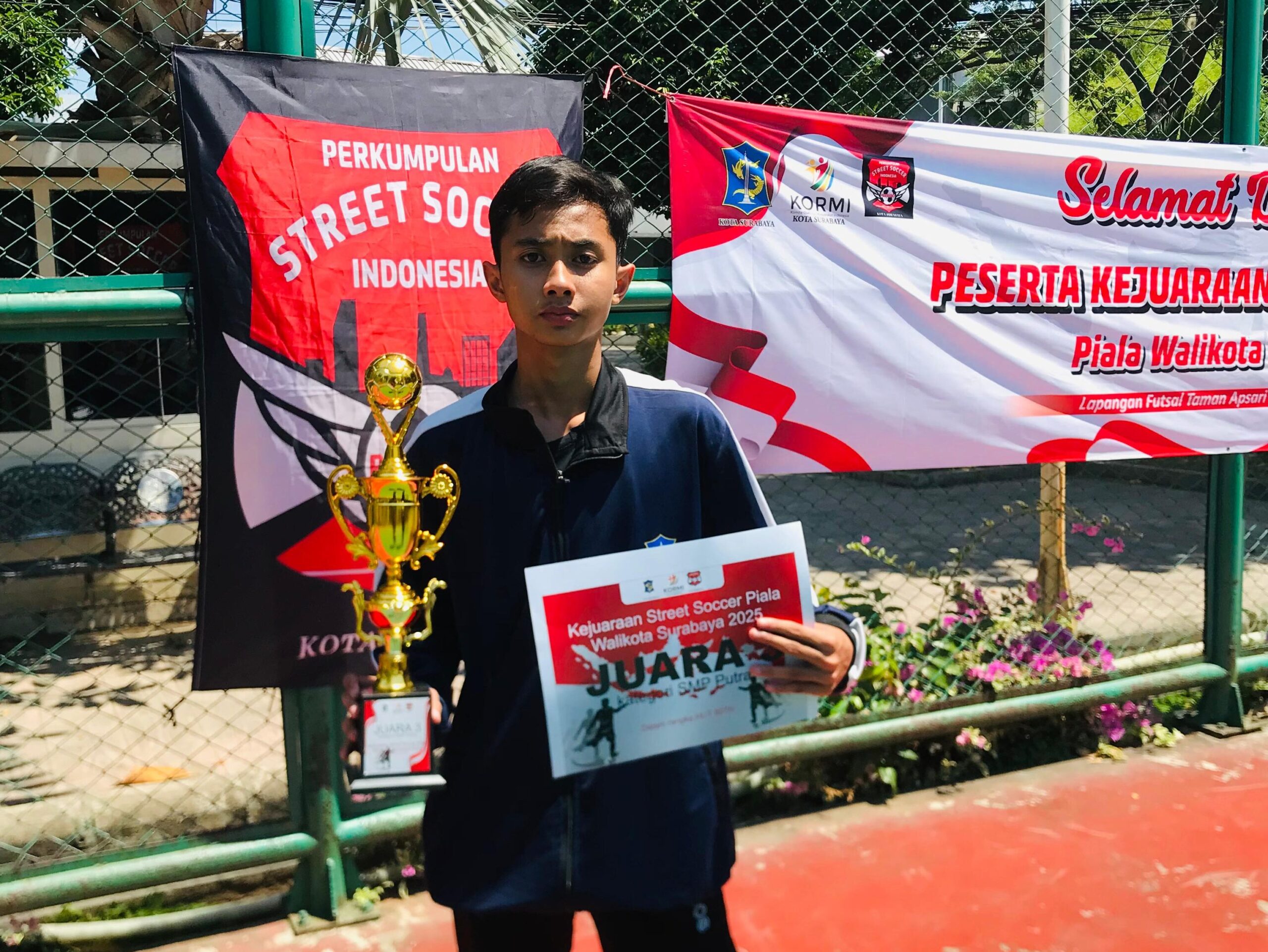 Siswa SMK Mudisa Kembali Raih Juara Turnamen Street Soccer Piala Wali Kota Surabaya 2025